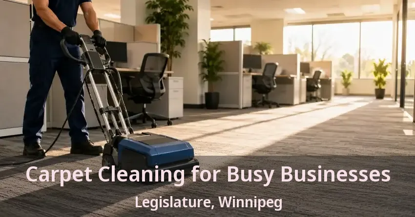 Carpet Cleaning for Busy Businesses Legislature, Winnipeg - MB