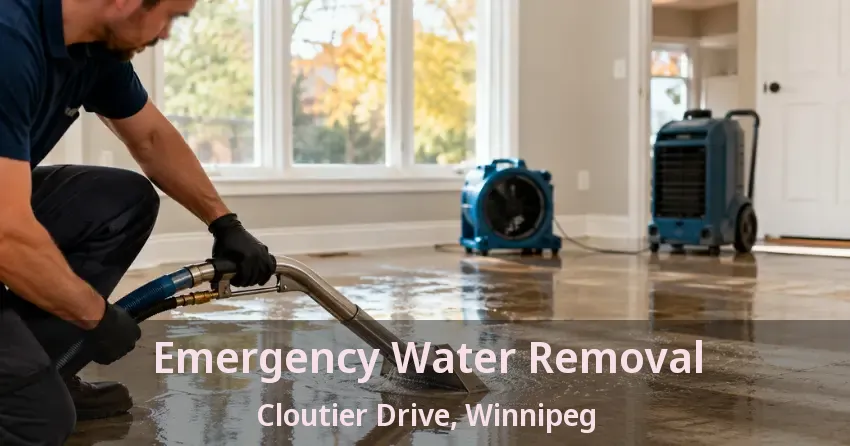 Emergency Water Removal Cloutier Drive, Winnipeg - MB