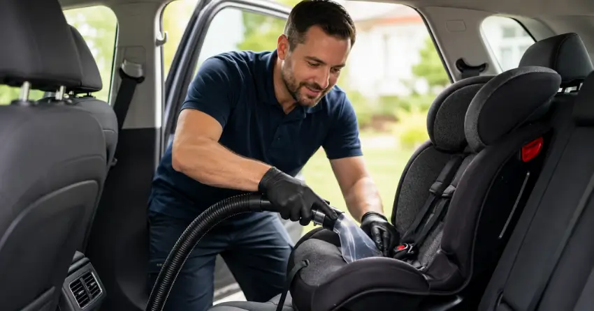 car seat cleaning odour removal deep clean child safety in North Inkster Industrial, Winnipeg