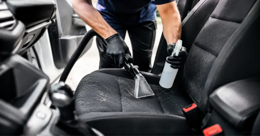 pet hair and odour removal during car upholstery cleaning South Portage, Winnipeg