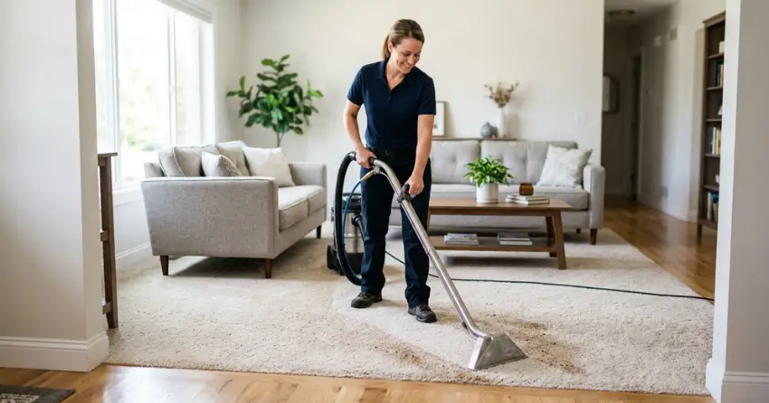 professional high-traffic lane maintenance on carpet and tile in McMillan, Winnipeg