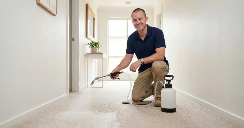 carpet protector application after high-traffic lane maintenance in McMillan, Winnipeg
