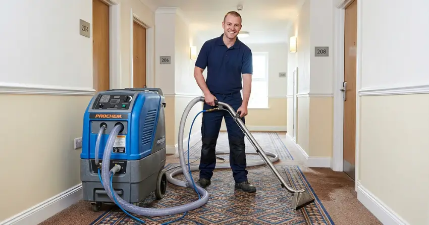hotel carpet cleaning hot water extraction commercial equipment Wilkes South, Winnipeg