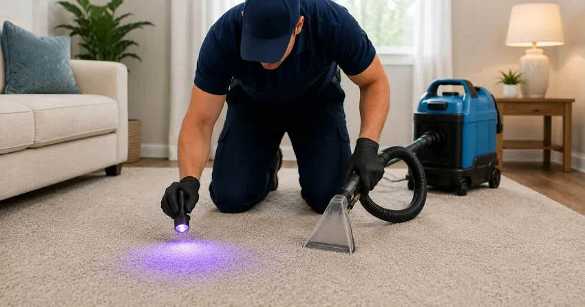 pet urine odor removal UV detection and treatment in Mandalay West, Winnipeg
