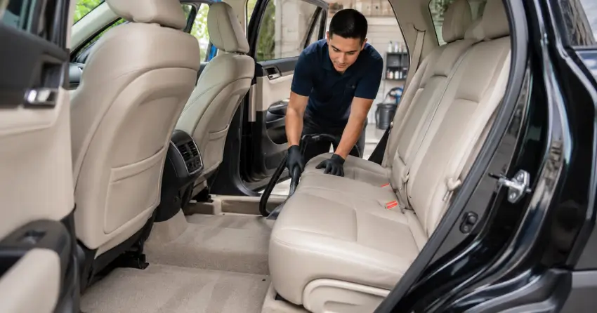 clean detailed SUV interior seats and carpet in Booth, Winnipeg