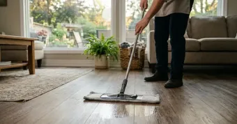 Vinyl Floor Cleaning