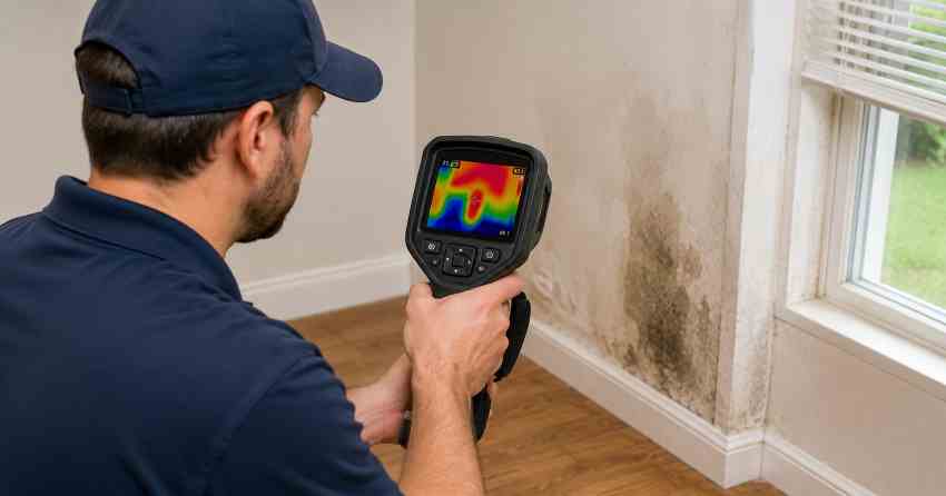 moisture inspection thermal imaging scan results in Amber Trails, Winnipeg